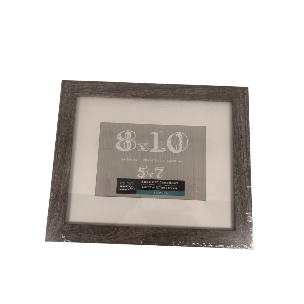 Studio Decor Belmont Picture Frame 8x10 5x7 Gray New Wood Grain Wall Decor